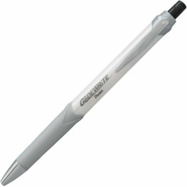Inkinjection Glidewrite Signature Ballpoint Pen - Black, White Gel-Based Ink, 12PK IN3739551